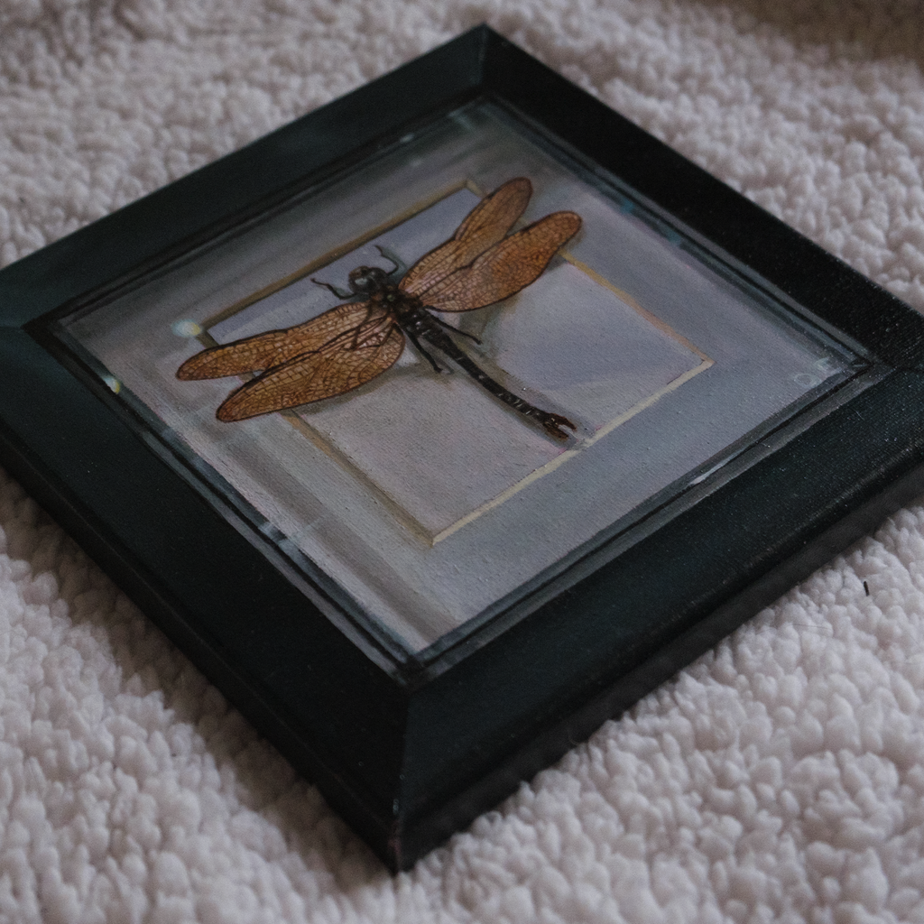Little Dragonfly - Original Oil Painting