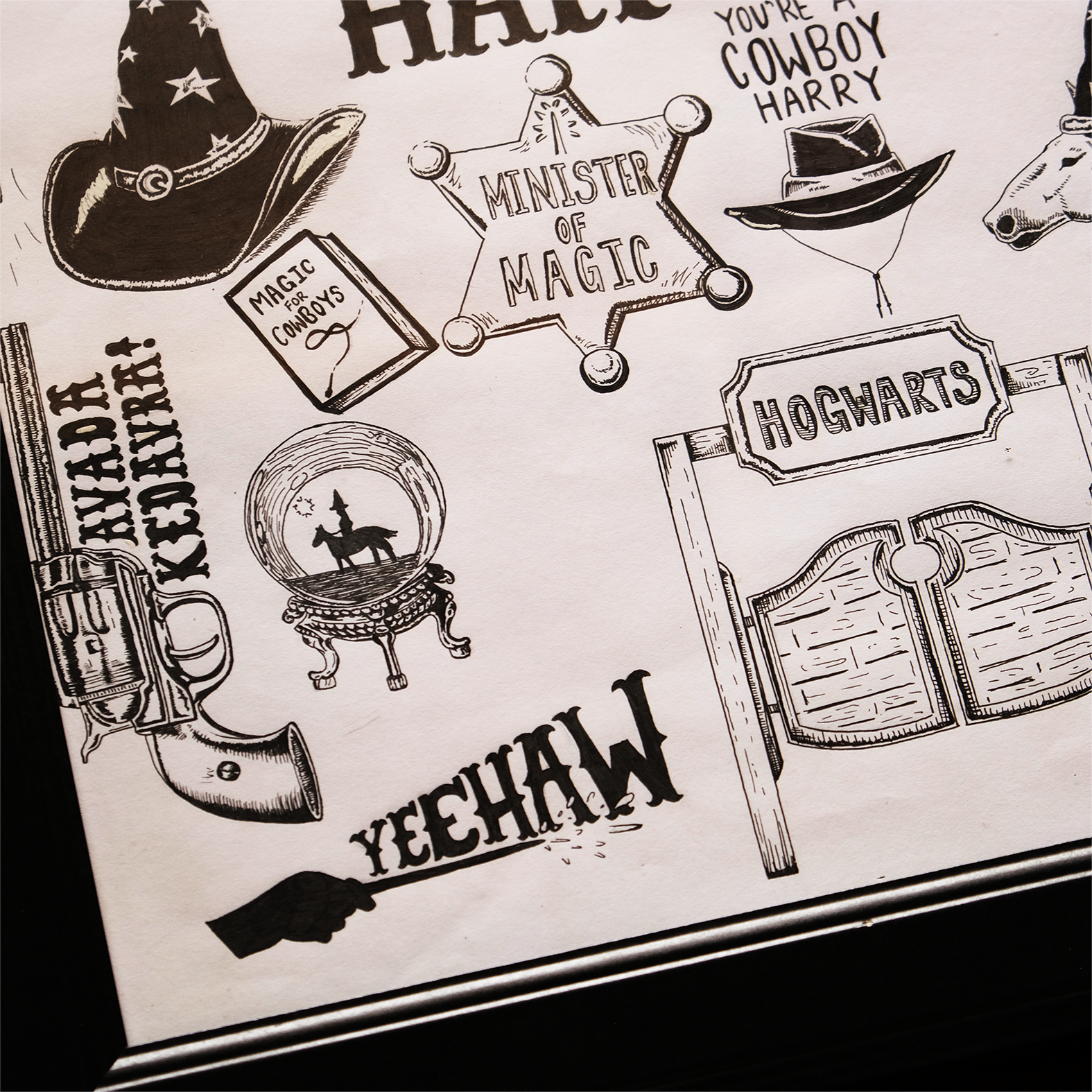 Half Wizard Half Cowboy Original