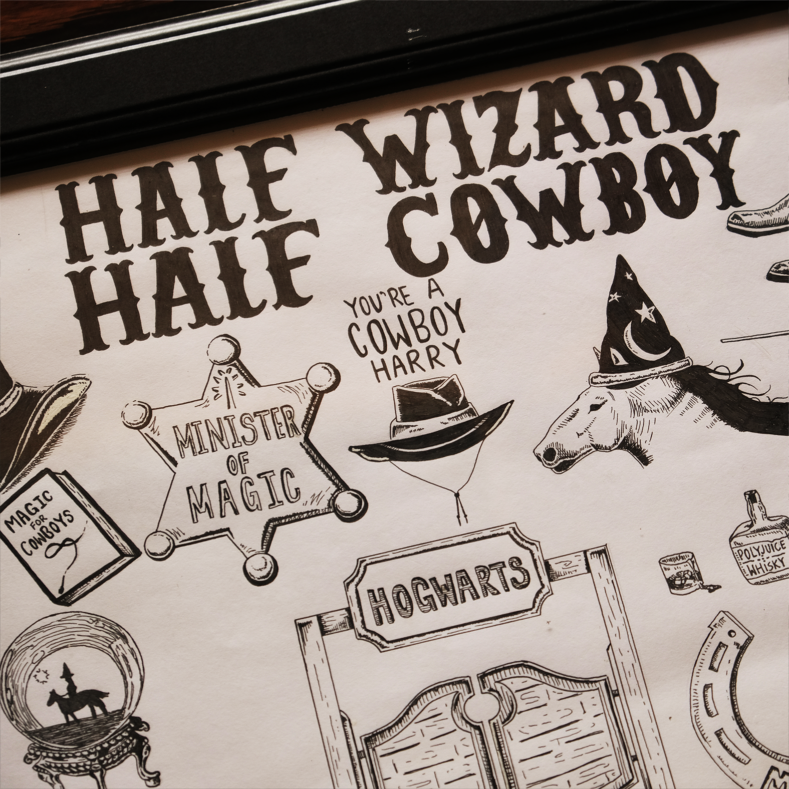 Half Wizard Half Cowboy Original