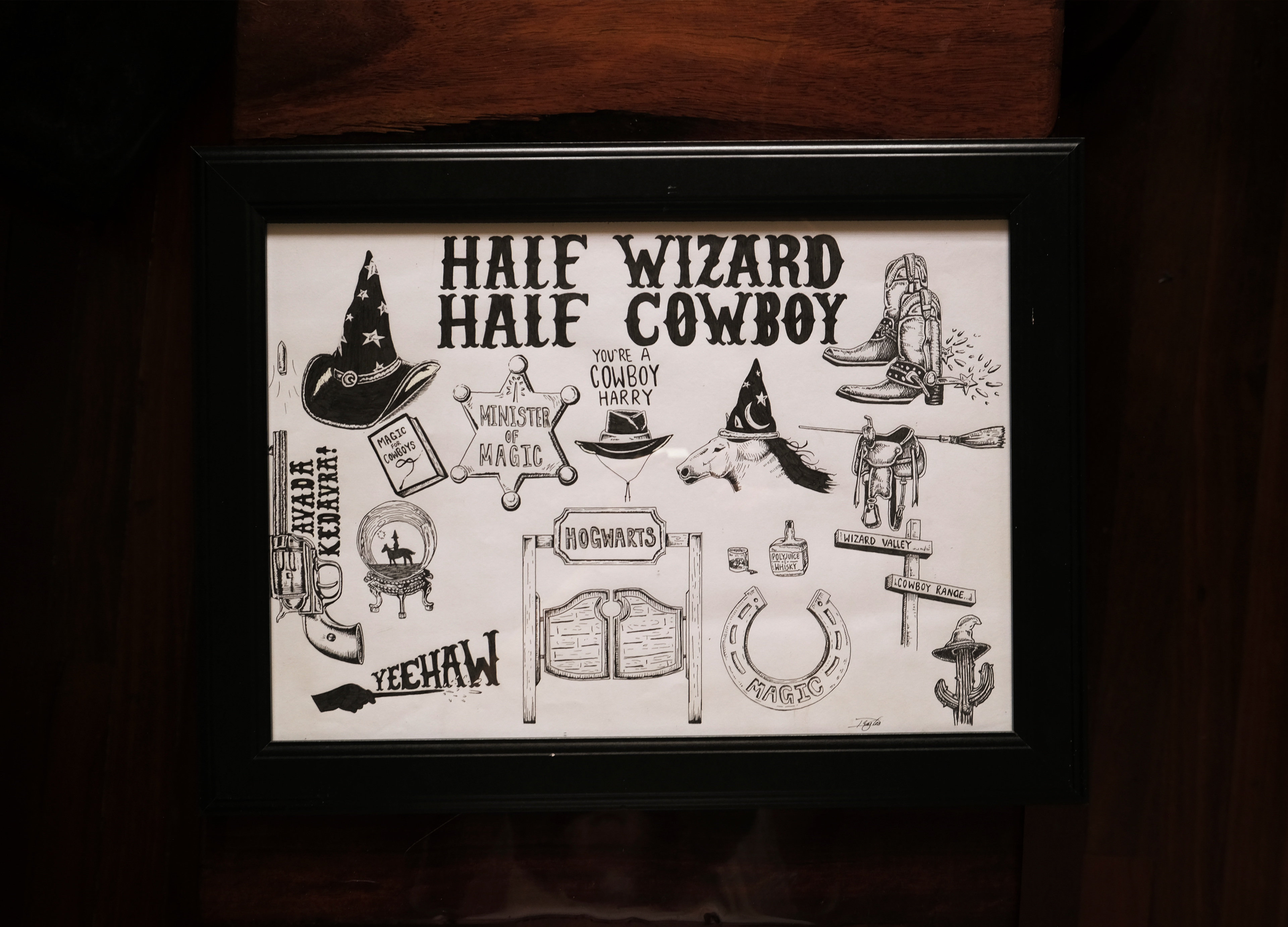 Half Wizard Half Cowboy Original